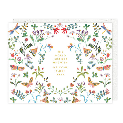 Butterfly Garden - Baby Card