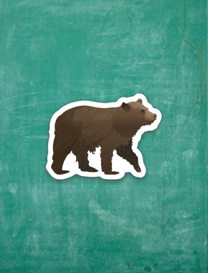 Brown Bear Cub - Tiny Viny Sticker