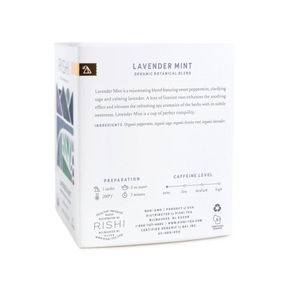 Lavender Mint Organic Herbal Tea Sachets