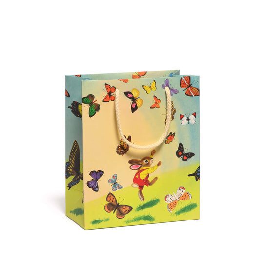 Richard Scarry Bunny and Butterflies medium gift bag