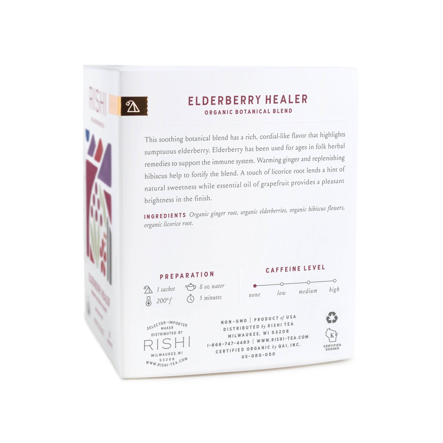 Elderberry Healer Organic Herbal Tea Sachets