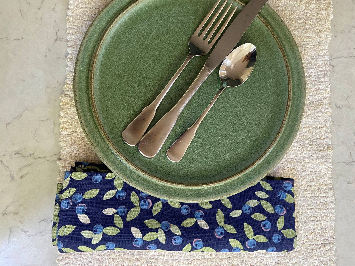 Be Wild Blueberry Linen Napkins, Set of 2