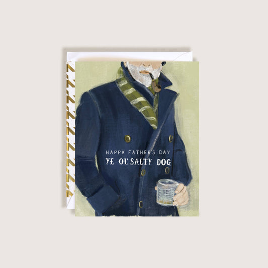 Happy Father's Day Ye' Ol Salty Dog Greeting Card