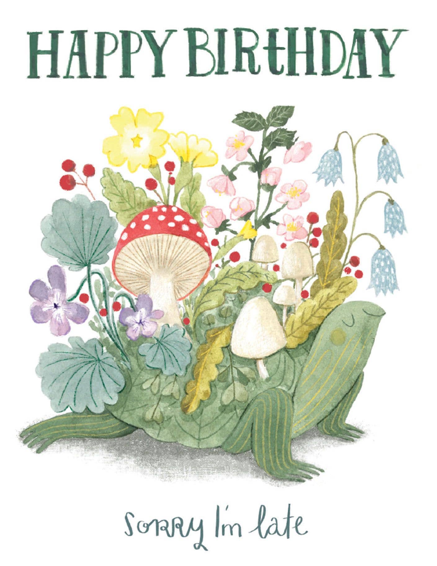 Belated Birthday Turtle Card