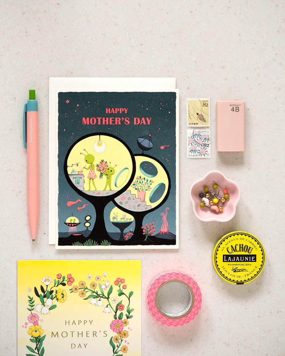 Yellow Floral Mother's Day Card