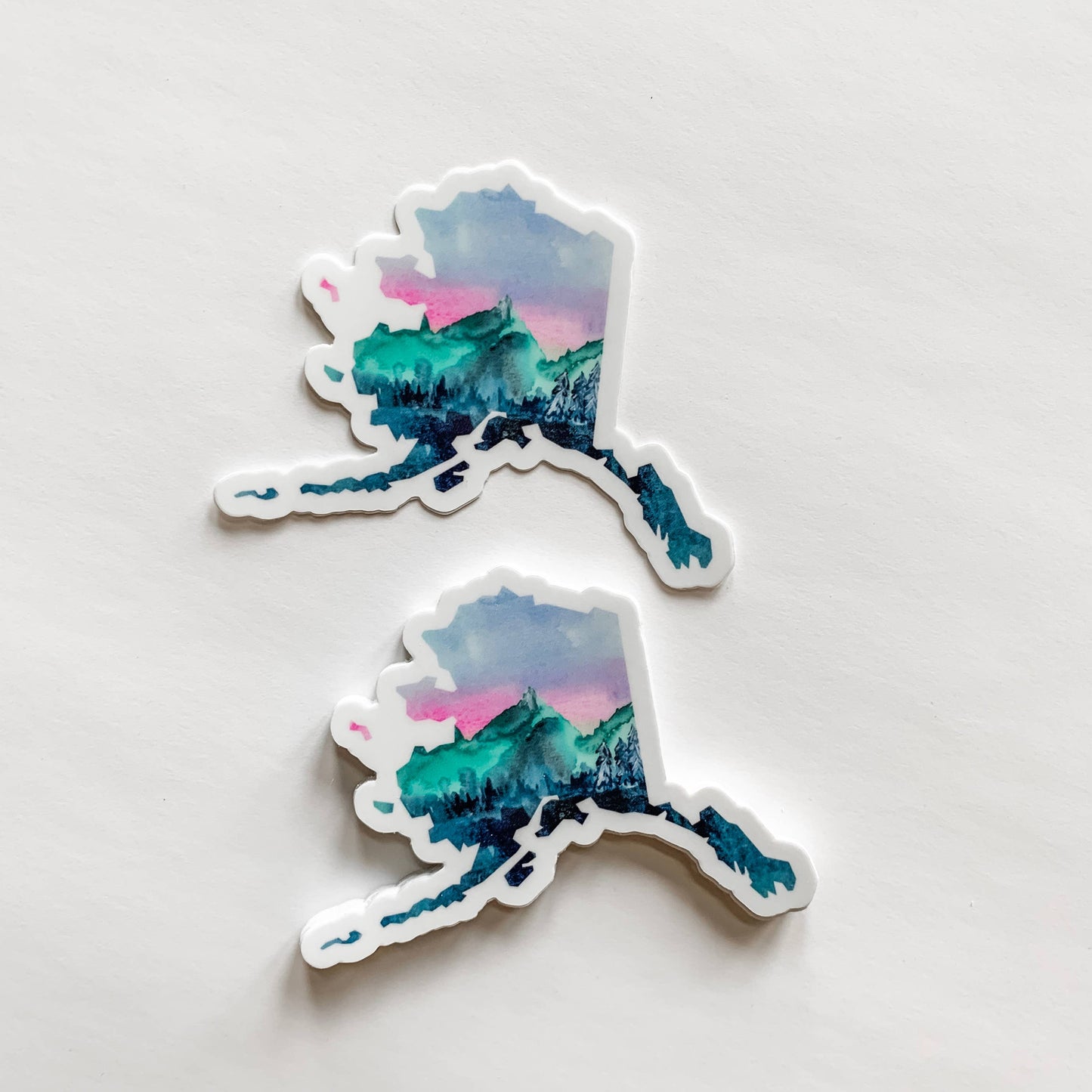 Alaska Mountains State Sticker
