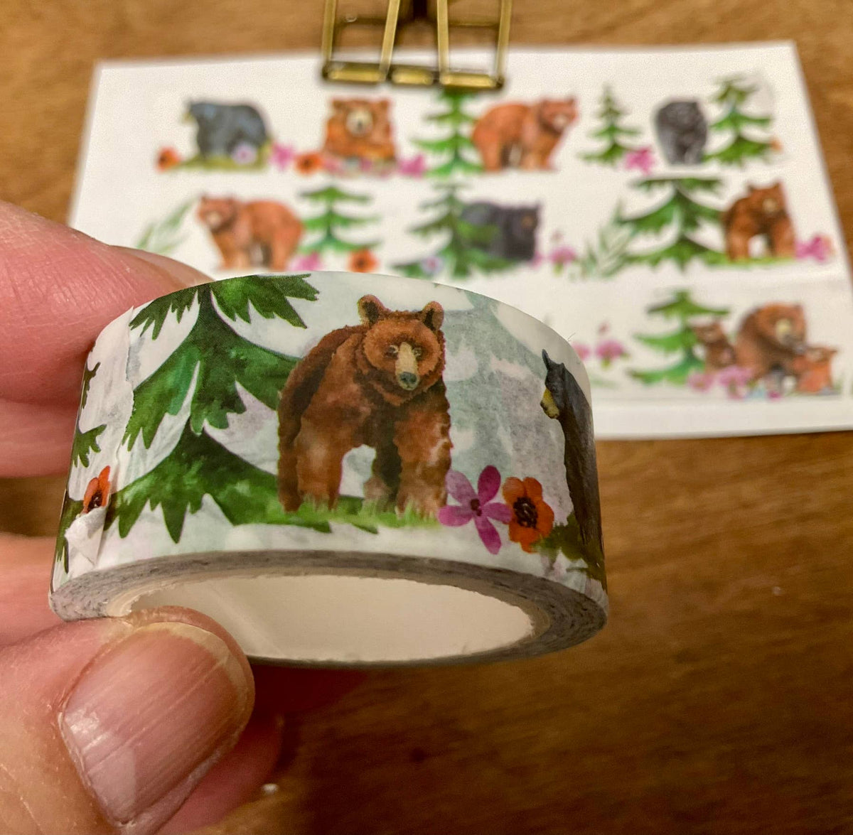 Nature Washi Tape - Bears