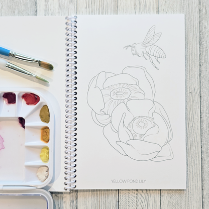 Floral Alaska Art Coloring Book