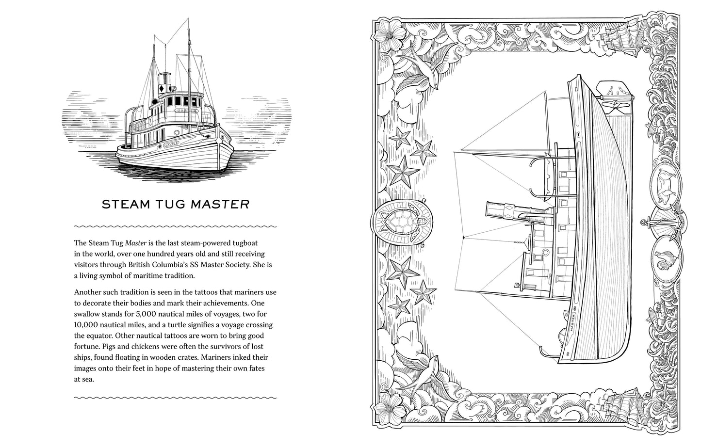 Working Boats Coloring Book: Coloring Book of Life at Sea