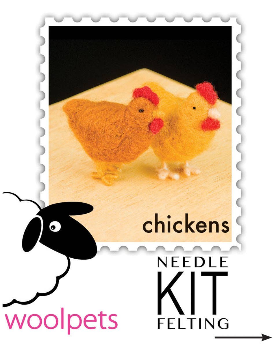 Chickens Felting Kit