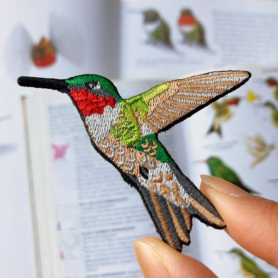 Ruby-throated Hummingbird Patch – The Net Loft