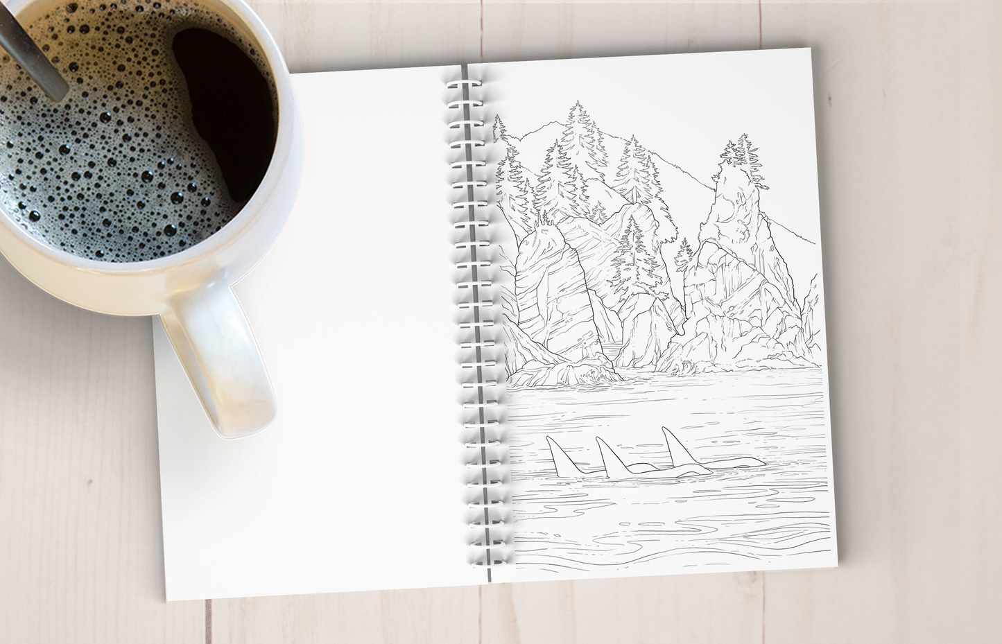 Coastal Alaska Art Coloring Book