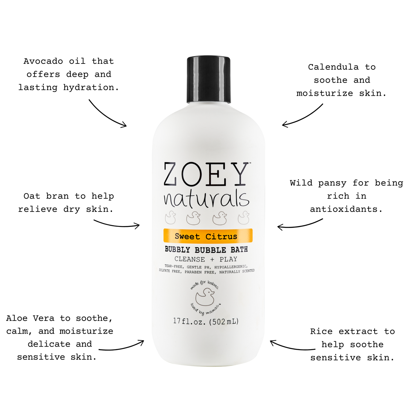 Sweet Citrus Bubbly Bubble Bath - 17oz