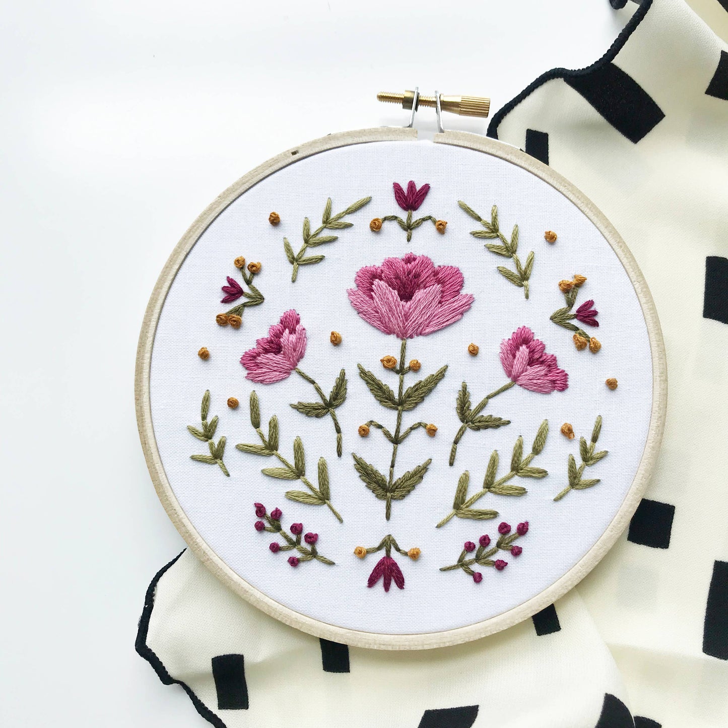 Rose Embroidery Kit