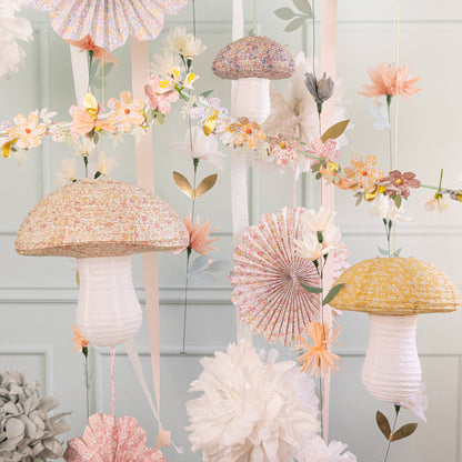 Meri Meri x Liberty Mushroom Lanterns