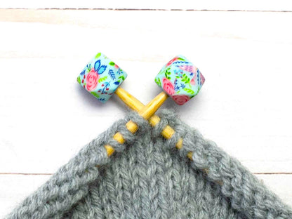 Blue Floral Hexagon | Stitch Stoppers