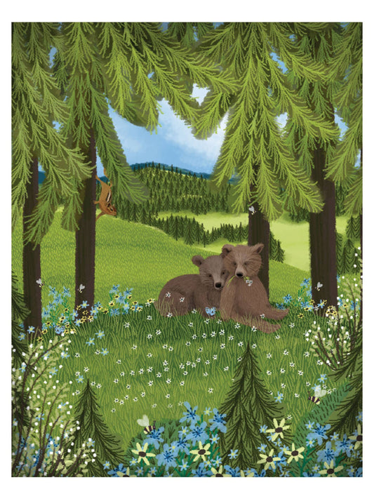 Bear Cubs Birthday Card