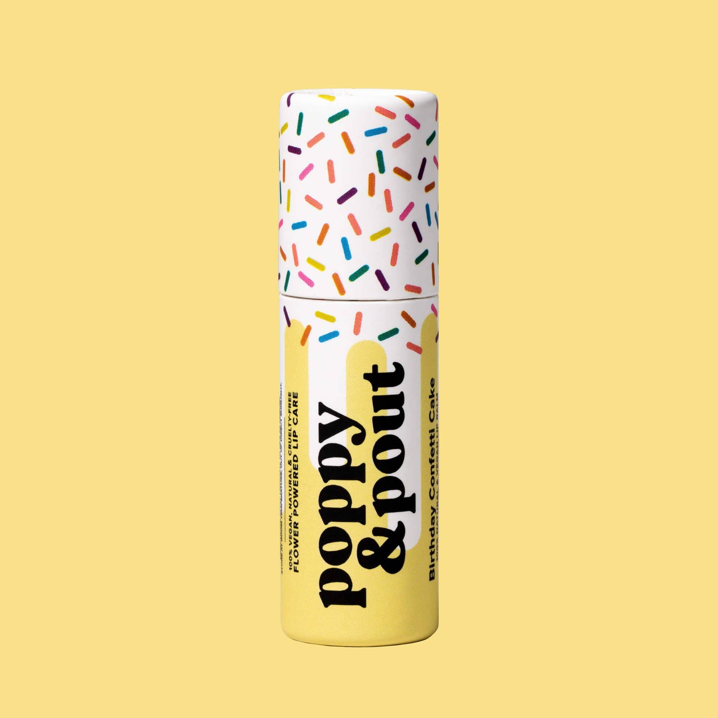 Lip Balm, Birthday Confetti Cake, Yellow