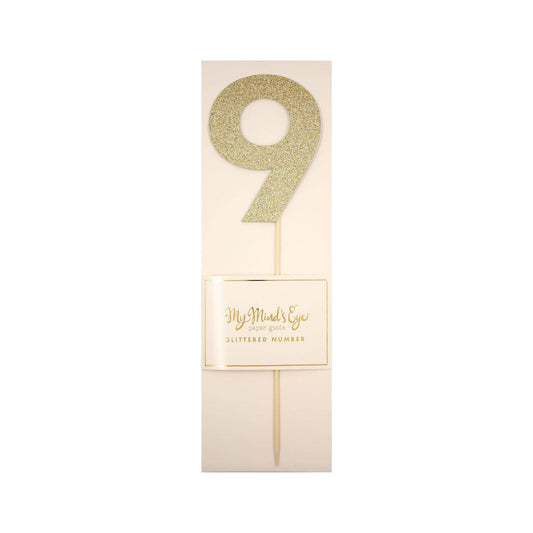 Basic Glitter Number 9