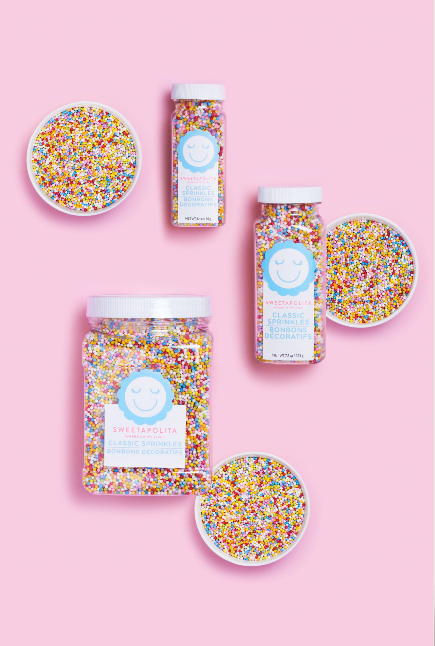 NATURAL NONPAREILS CLASSIC SPRINKLES 4oz Bottle