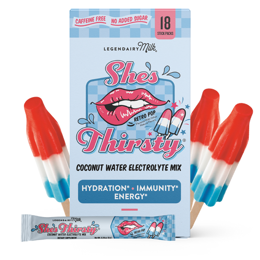 She’s Thirsty® Coconut Water Electrolyte Mix Retro Pop