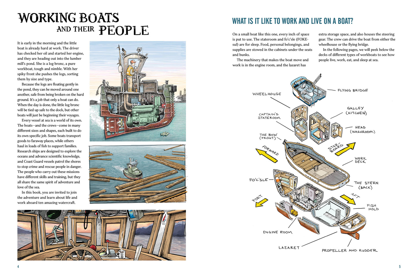 Working Boats: A Picture Book of Life at Sea