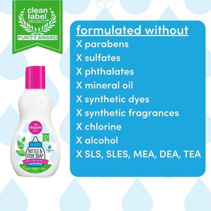 Dapple Baby On the Go Dish Soap 3 oz. Travel Size