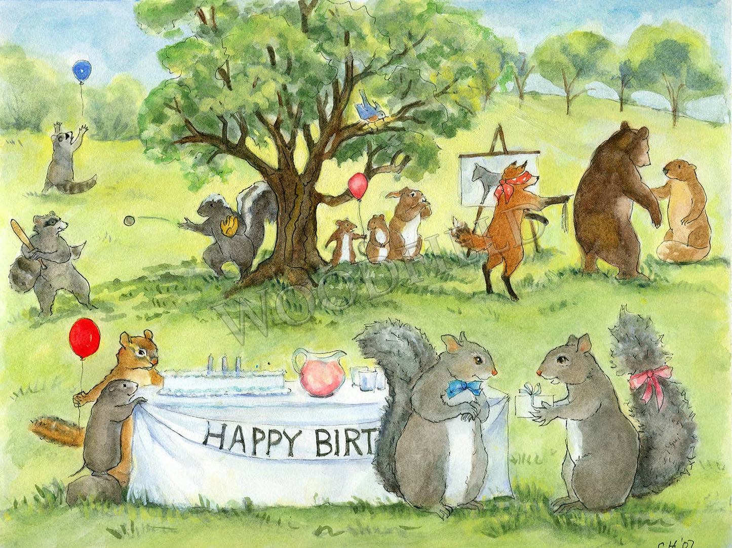 Happy Birthday Notecard