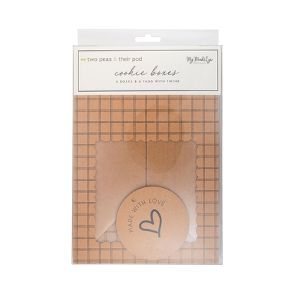Made with Love Kraft Cookie Box