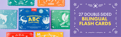 Spanish-English ABC Flash Cards: 27 Bilingual Alphabet Cards