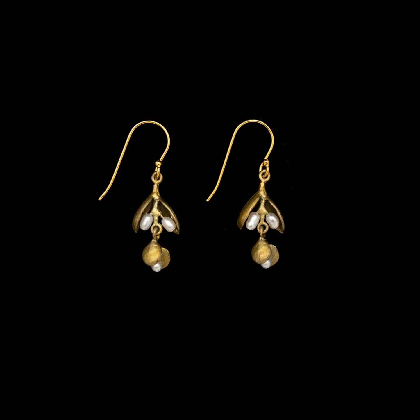 Eucalyptus Seed Dainty Wire Earrings