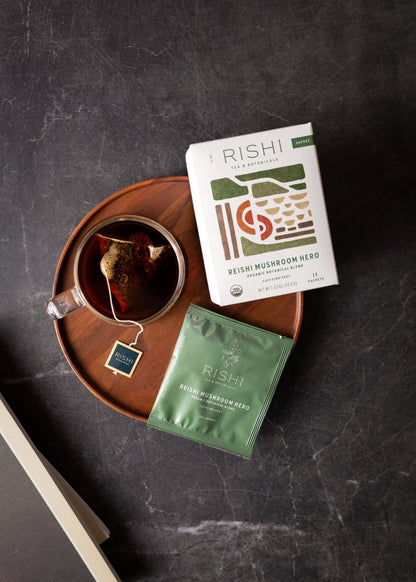Reishi Mushroom Hero Organic Herbal Tea Sachets