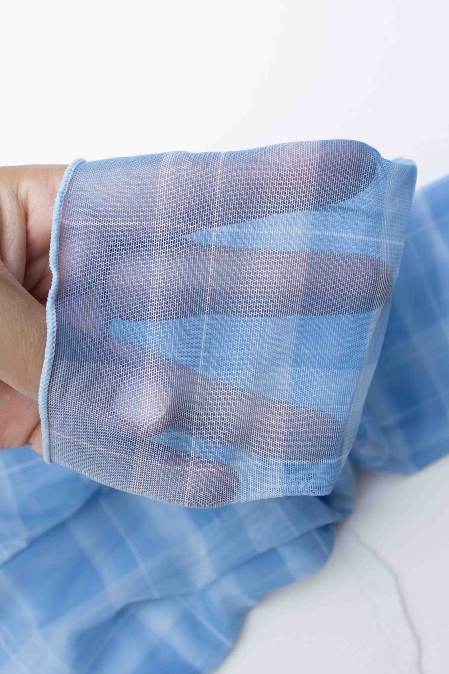 Sheer Patterned Crew Socks