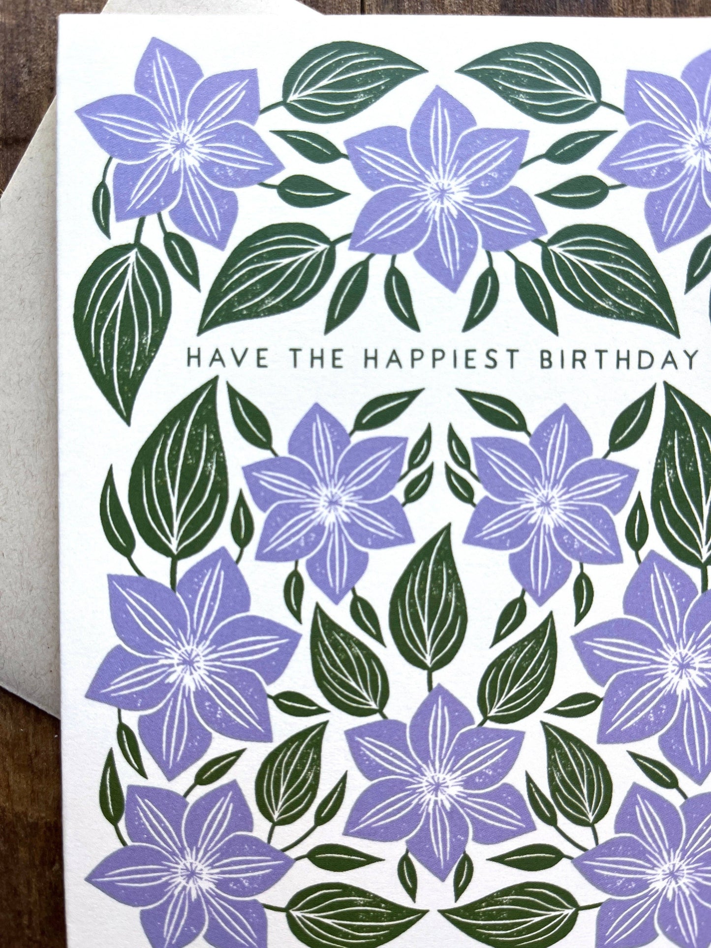 "Have the Happiest Birthday," Greeting Card