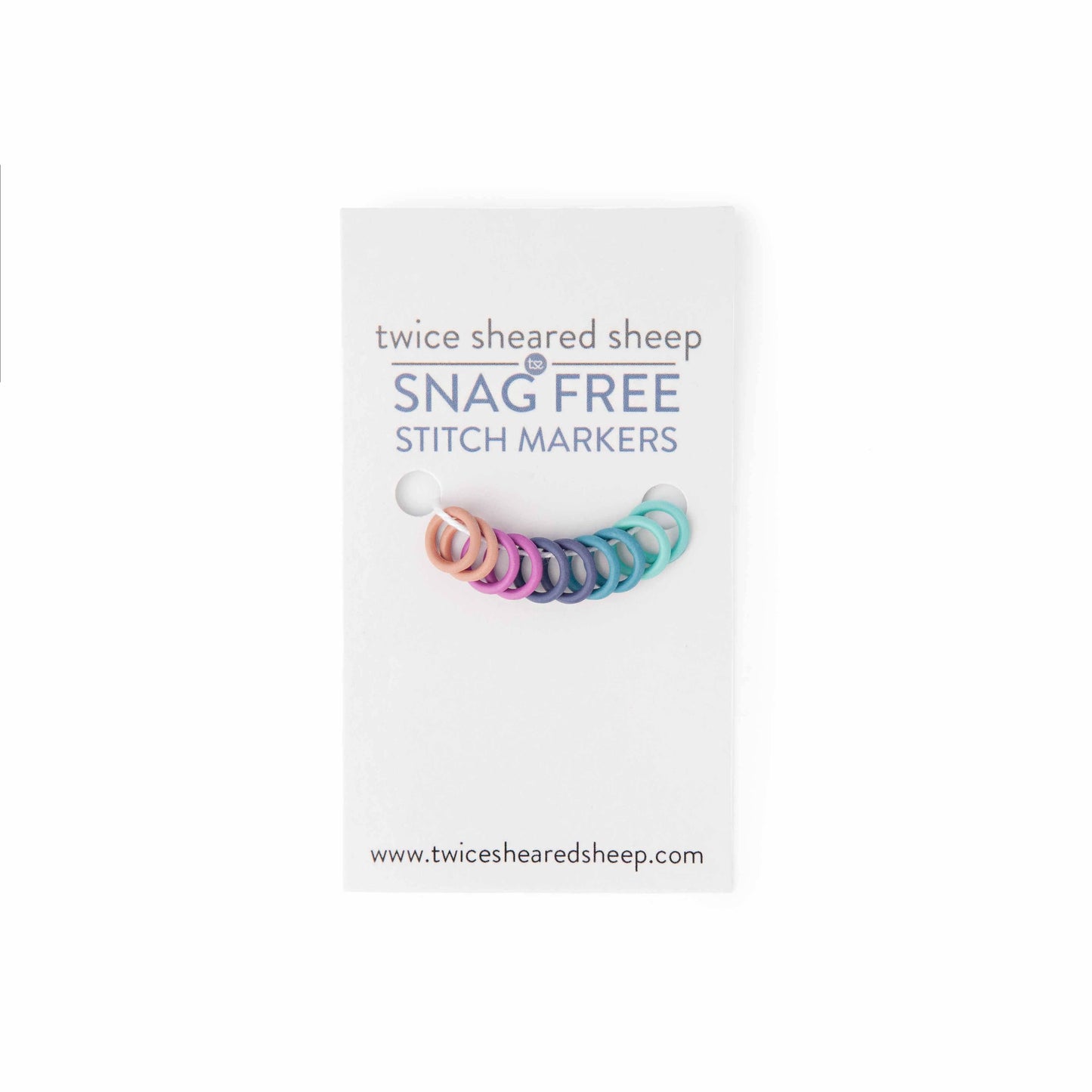Simple Ring Stitch Markers - Rainbow