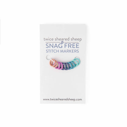 Simple Ring Stitch Markers - Rainbow
