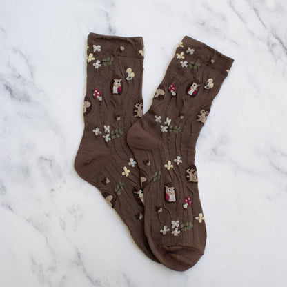 Women's Cute Owl Casual Socks