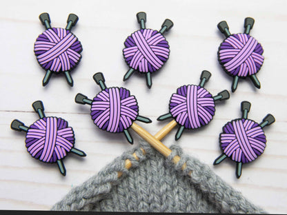 Purple Yarn Ball | Stitch Stoppers