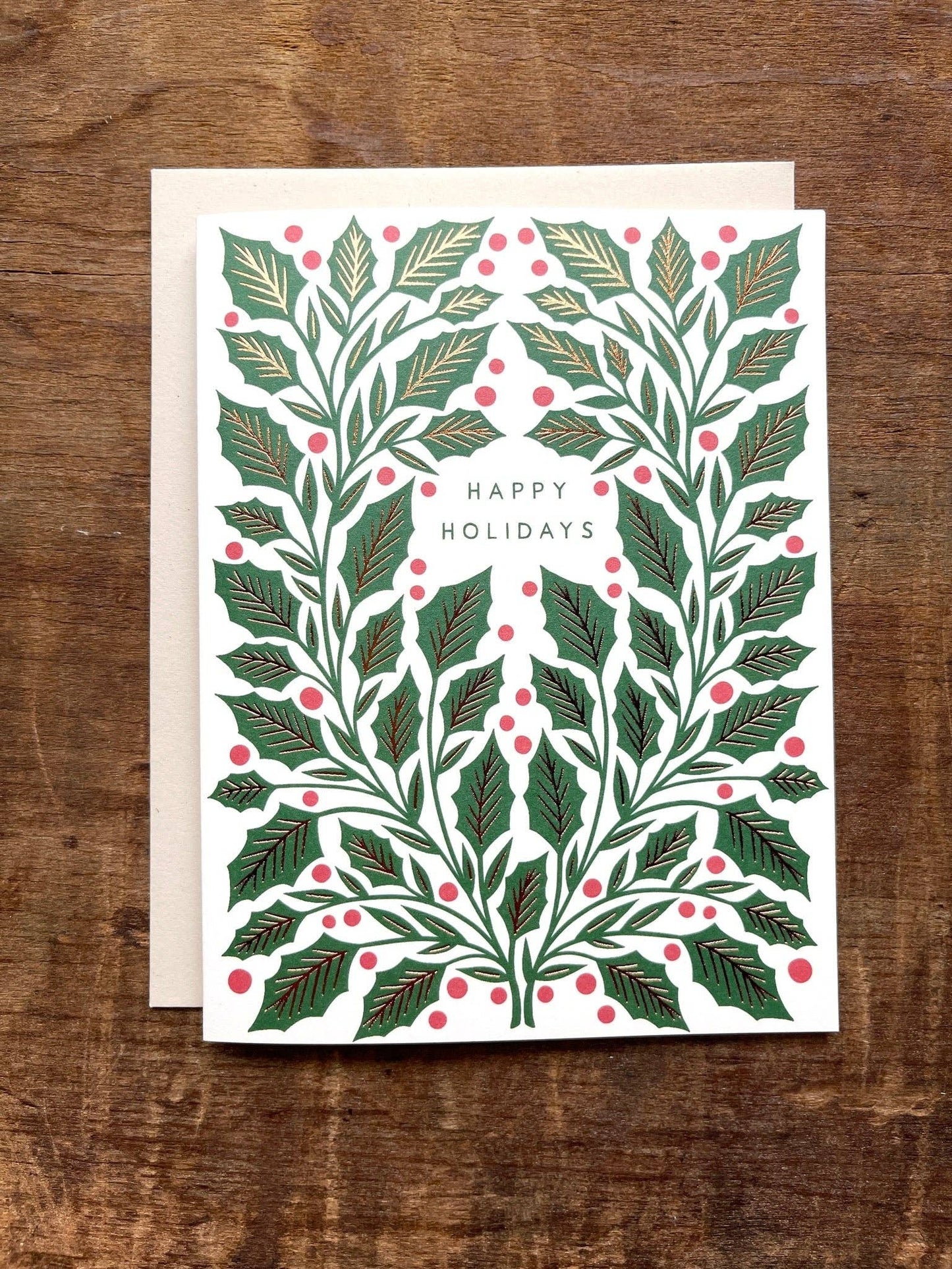 "Happy Holidays," Greeting Card