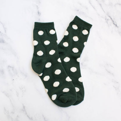 Women's Polka Dots Puff Casual Socks