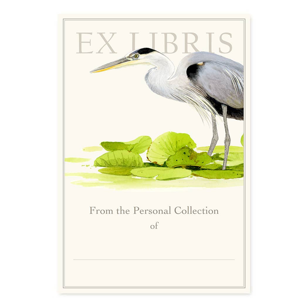 Great Blue Heron - Bookplates