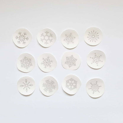 Stick and Stitch Snowflake Embroidery Patterns
