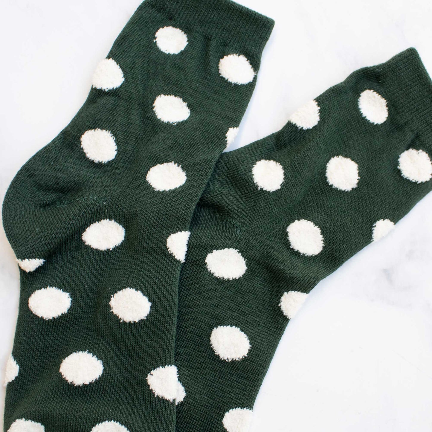 Women's Polka Dots Puff Casual Socks