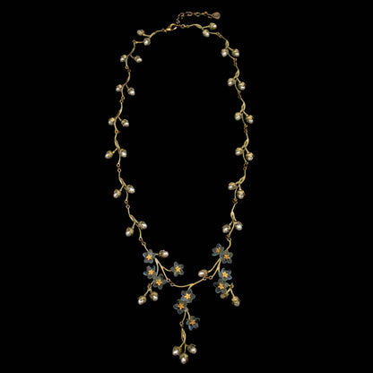 Forget Me Not Contour Necklace - 18" Adj.