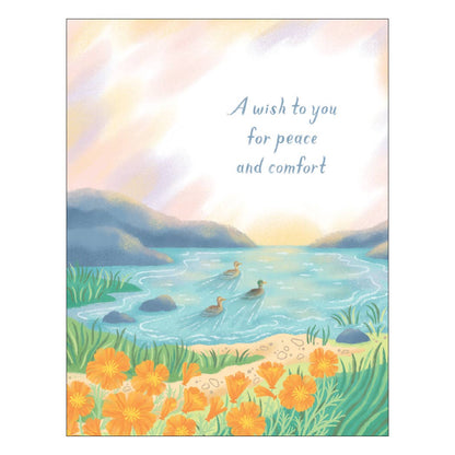 Sunset Sympathy Card