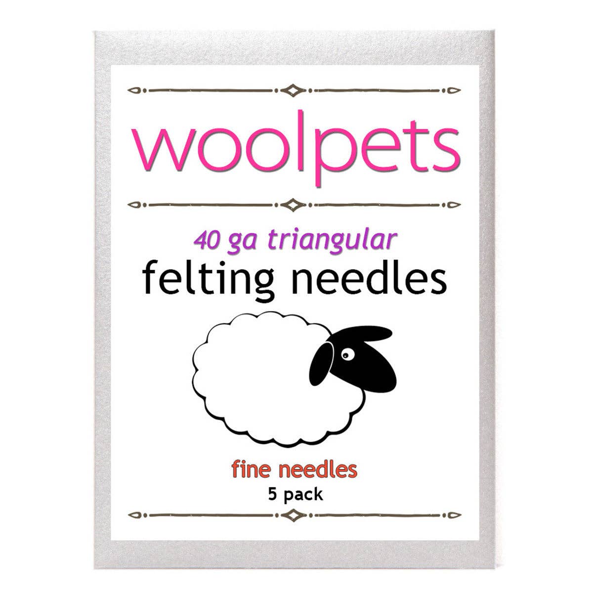 40 GA Felting Needles Fine 5Pk