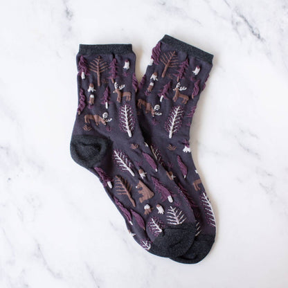 Winter Forest Casual Socks