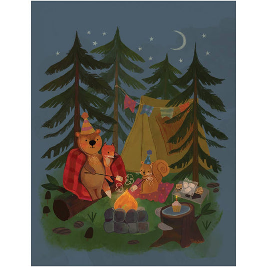 Campfire S'mores Birthday Card