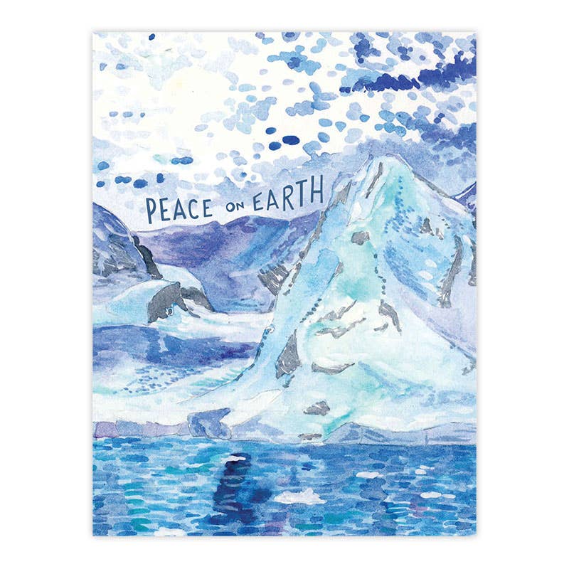 Peace on Earth Christmas Card - Antarctica Holiday Card