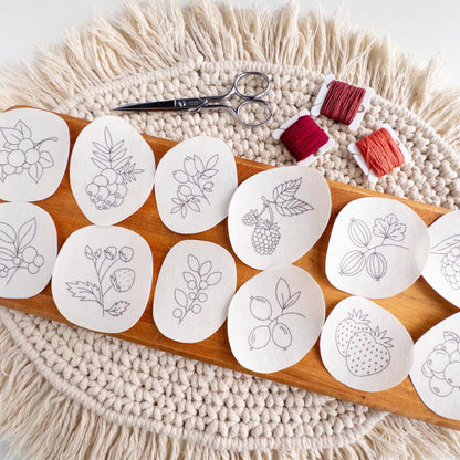 Stick and Stitch Berry Embroidery Patterns